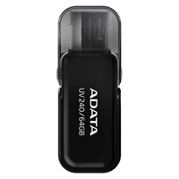 pendrive adata uv240 64gb usb20 negro auv240-64g-rbk