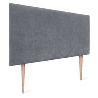 dhome cabecero gris oscuro 90cm acabado toalla soft tapizado liso con patas 4cm grosor 105 alto tejido suave para pared acusticos cabeceros absorbentes 90cm 4cm - 105 al - gris oscuro