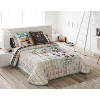 Colcha Bouti Modelo Skate Jvr 260x270 Para Cama 160 Cm.