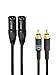 ridem cable de audio 2 xrl m a 2rca m 15 m
