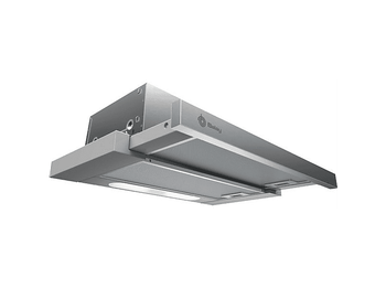 Campana telescópica - Balay 3BT263MX, Telescópica, 3 potencias,iluminación LED, 360m³/h, 60 cm, Inox