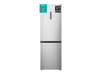 Frigorífico combi - Hisense RB390N4BCC, No Frost, 186 cm, 304 l, Micro Vents Cooling, Motor Inverter, Inox