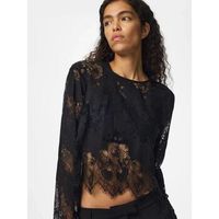 pieces blusa 17170728 norinne-black para mujer