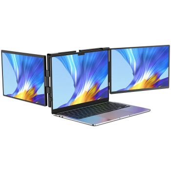 UPERFECT M140G12 Monitor portátil de doble pantalla de 14 pulgadas 2240x1400 IPS 100% sRGB Pantalla secundaria para MacB