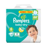 pampers baby-dry size 6 nappies jumbo pack