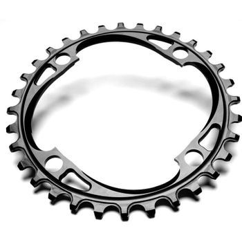 Absolute Black Plato Mtb Redondo 64bcd Black 28t