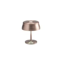 lampara de mesa zafferano led wi-fi de cobre 32 w y 17 cm de alto