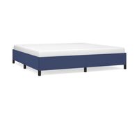 estructura de cama de tela gris taupe azul 200x200 cm
