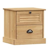 mesita de noche  mesa auxiliar  mesilla vigo madera maciza de pino 42x35x42 cm
