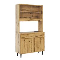 aparador alto de tablero aglomerado roble 100x40x185 cm