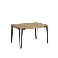 mesa extensible 90x130234 cm rio roble natural estructura antracita