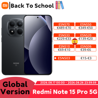 version global redmi note 15 pro 5g dimensity 7400-ultra smartphone bateria de 6580mah con carga rapida de 45w camara principal de 200mp con ois telefono celular xiaomi