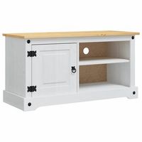 mueble de tv corona 100 x 40 x 52 cm madera de pino macizo vidaxl