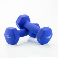 set de 2 pesas jocca de 2rkg o 4rkg cada una ideal para tonificar fortalecer y perder grasa mancuernas compactas ergonomicas y resistentes fabricadas en hierro con pvc o latex perfectas para