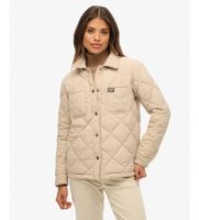 superdry para mujer w5011992a chaqueta acolchada chore liner beige l casual poliester reciclado