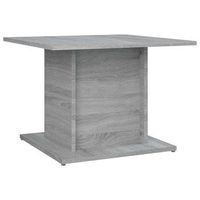 mesa de cafe - mesa de centro madera de ingenieria gris sonoma 555x555x40 cm