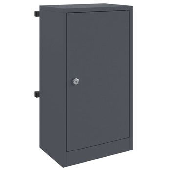 Buzón Con Almacenamiento Antracita 30 X 20 X 55 Cm Acero Vidaxl