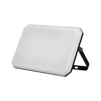 foco led exterior negro 230 v 100 w 4000 k cobertura lechosa 10 000 lm 266 x 190 x 30 mm