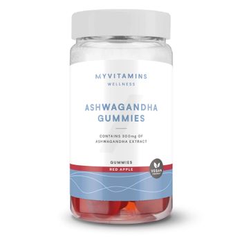 Myvitamins Ashwagandha Gummies, Pot - 60Gominolas - Red Apple (Extra Strength)