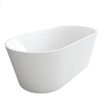 banera de pie ofelia white 170  black plug