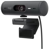 logitech brio 505 webcam full hd 1080p con correccion de iluminacion y encuadre automatico grafito