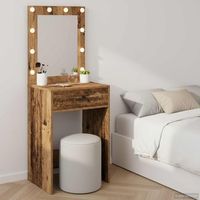 vidaxl mesa tocador madera vieja 50 x 41 x 135 cm madera de ingenieria