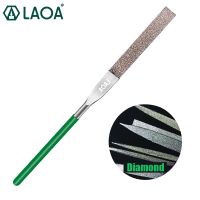 laoa-raspadora de limas de diamante herramienta de tallado de metal en forma de triangulo semicircular plano herramientas de fresado cuadradas 1 unidad