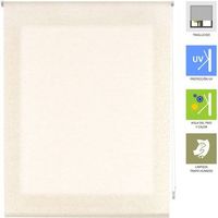 estor enrollable textura lino - estor lino tamano 160x200 - estor enrollable color beige  blindecor
