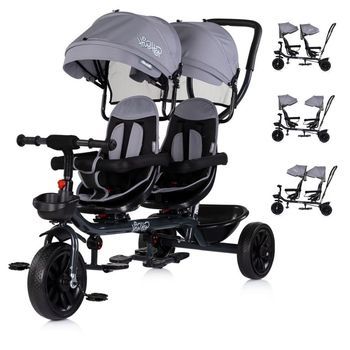 Triciclo Gemelar Hip Hop Hasta 40 Kg De Chipolino - Platinum