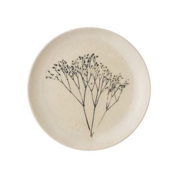 Plato de gres beige