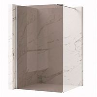 pared de la ducha rea flexi brown chrome 110