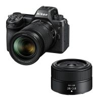 camara mirrorless nikon z6 iii 245mp sensor full-frame  objetivo z 24-70mm f4 s  z 28mm f28