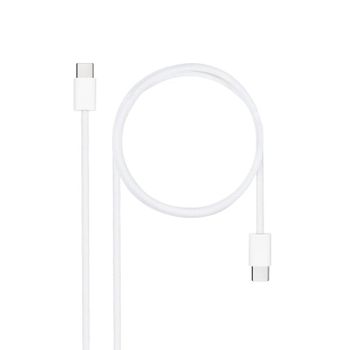 Nanocable 10.01.6002-CO Cable USB 2.0 Tipo-C 60W 480Mbps 2m Blanco