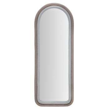 Espejo De Pared De Terciopelo Gris Cm 60x4x160