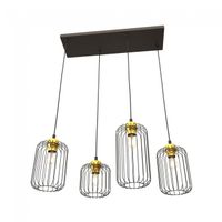 lampara de techo osmera oro 4 luces
