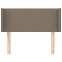cabecero cama mueble de dormitorio de tela 93 x 16 x 7888 cm gris topo m020007794