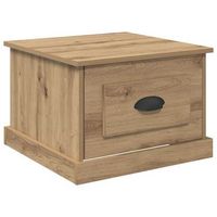 mesa de cafe  mesa de centro con cajon roble artesanal 50 x 50 x 35 cm