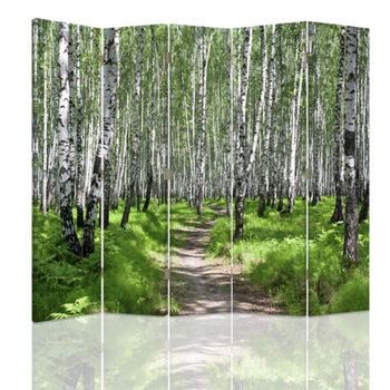 Biombo Forest Walk - Separador De Ambientes Cm. 180x180 (5 Paneles)