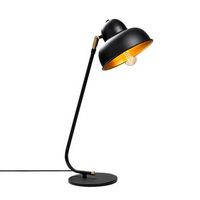 lampara de mesa berceste-180black-ml negro hierro 20x35x59 cm