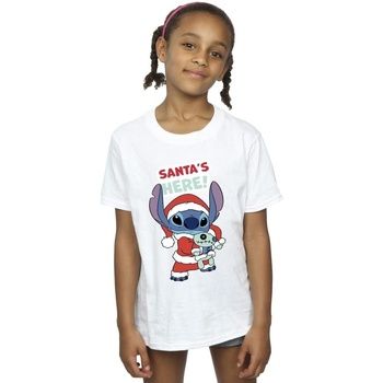 Disney Camiseta Santa's Here para niña
