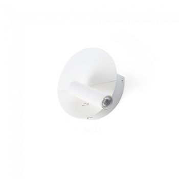 Aplique de pared lector led con usb duas (3w)