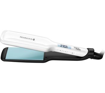 Shine Therapy S8550 Hair Straightener - White & Blue, White