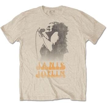 Janis Joplin Tops y Camisetas Working The Mic para hombre