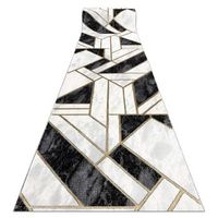 alfombra de pasillo emerald exclusivo 1015 glamour elegante marmol  80x870 cm