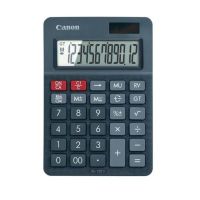 calculadora canon as-120 ii escritorio 12 digitos lcd inclinada bateria solar negro