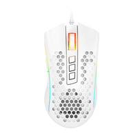 redragon - storm raton gaming rgb blanco