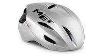 met manta mips aero casco brillante holografico blanco