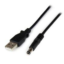 Cable Adaptador 1m USB A Macho a Conector Coaxial Barrel AlimentaciÃ³n Corriente Tipo N 5,5mm 5V DC