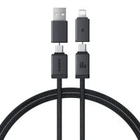 cable baseus versatil usb-ausb-c a usb-cip de 60w para carga rapida y transmision de datoslinea de nucleo de cobre1m