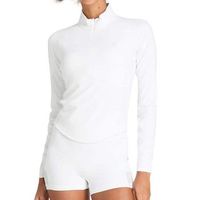 sudadera wilson baseline half zip blanco mujer